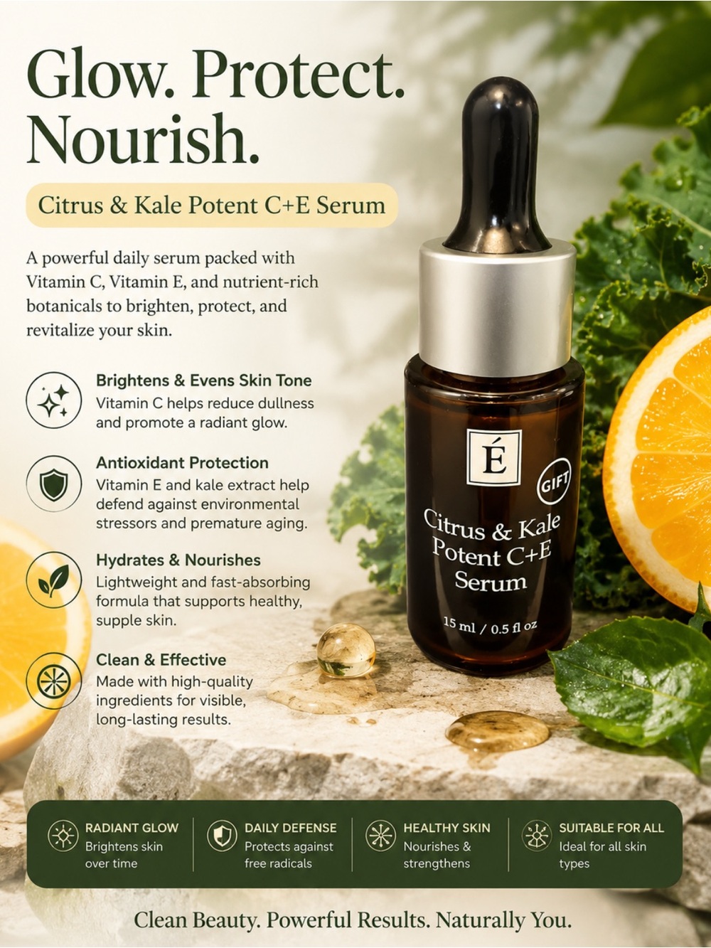 Eminence Citrus & Kale Potent C + E Serum